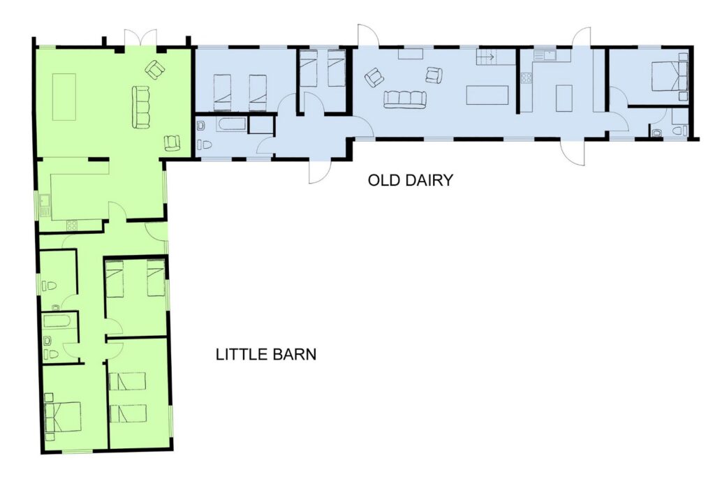 Little Barn & Old Dairy - Floorplan